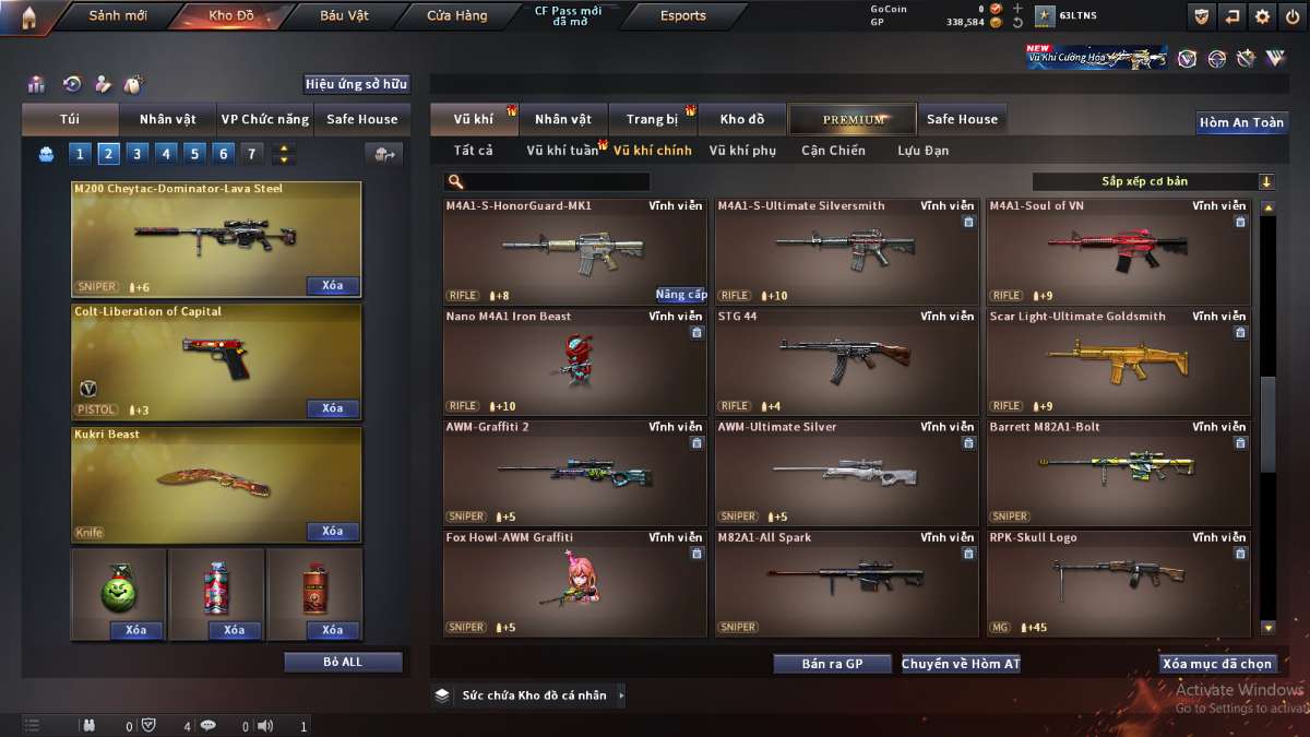 shop acc cf uy tin gia re